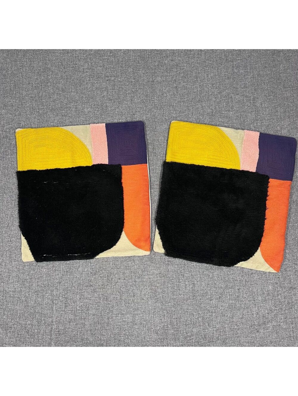 Mid-Century Modern MCM Geometric Abstract Pillow Covers, Cotton made in India